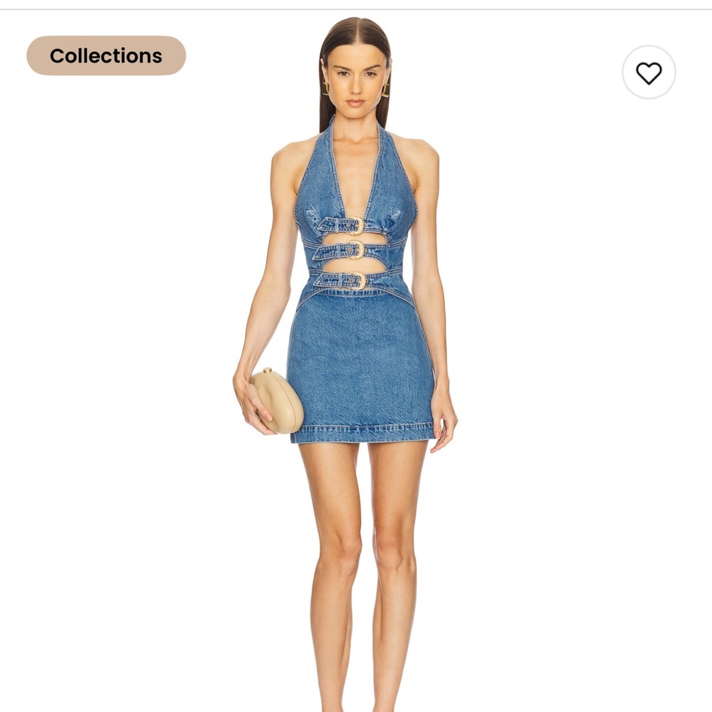 NEW CULT GAIA ANICE DRESS denim dress Size 4. Worn twice.